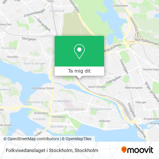 Folkvisedanslaget i Stockholm karta