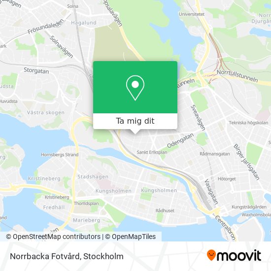 Norrbacka Fotvård karta