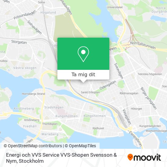 Energi och VVS Service VVS-Shopen Svensson & Nym karta