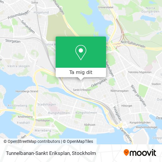 Tunnelbanan-Sankt Eriksplan karta