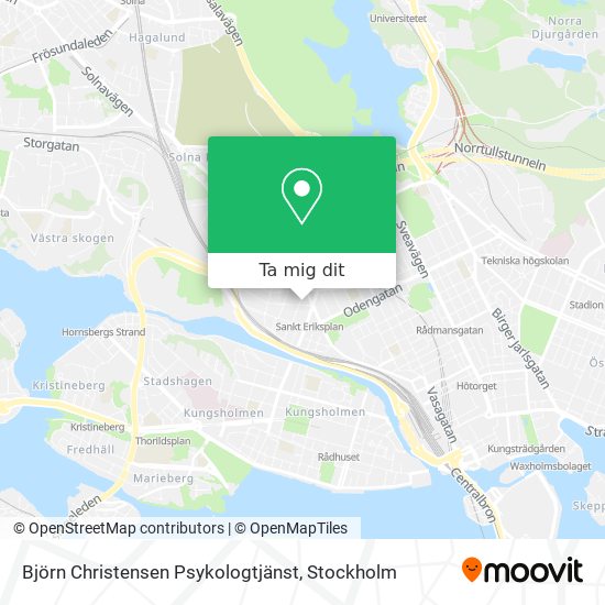 Björn Christensen Psykologtjänst karta