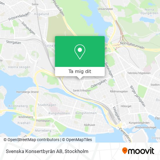 Svenska Konsertbyrån AB karta