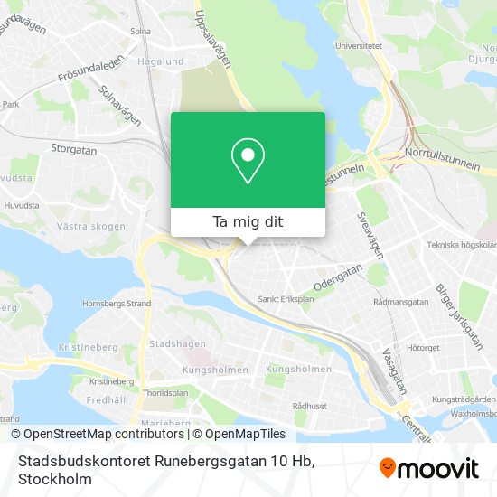 Stadsbudskontoret Runebergsgatan 10 Hb karta