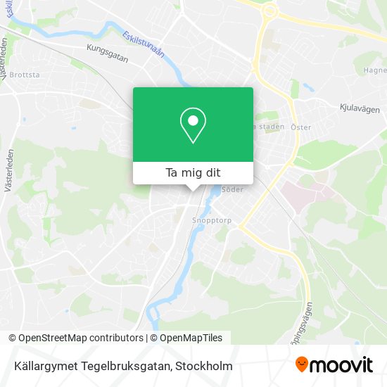 Källargymet Tegelbruksgatan karta