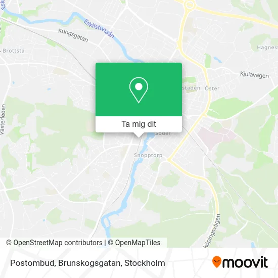Postombud, Brunskogsgatan karta