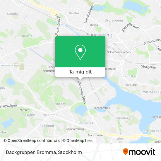 Däckgruppen Bromma karta