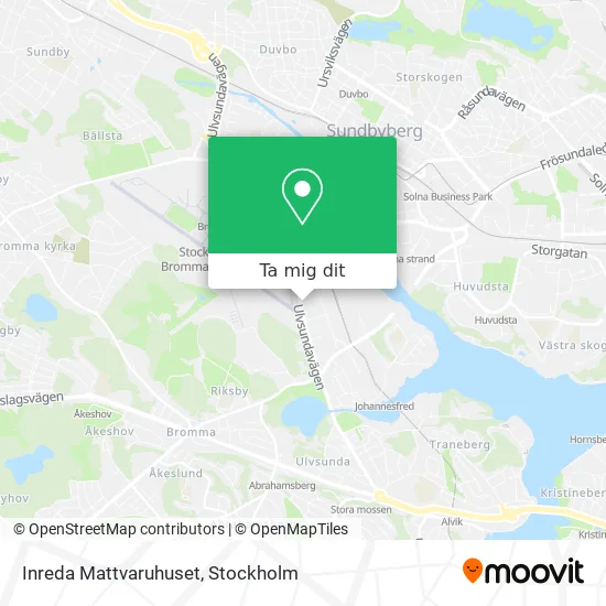 Inreda Mattvaruhuset karta
