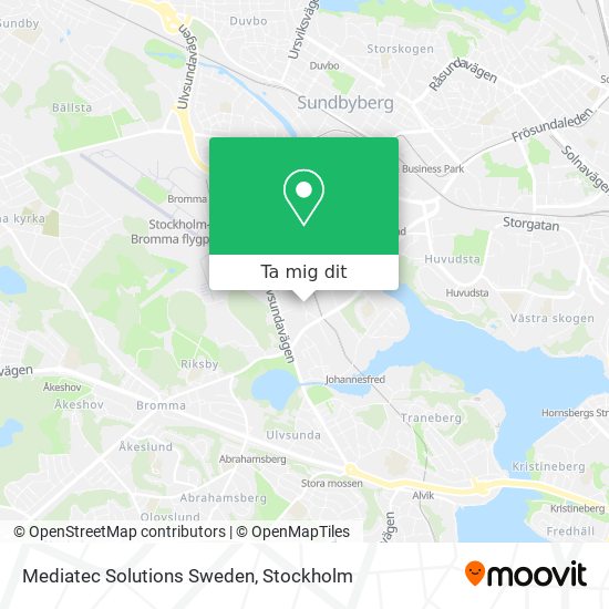 Mediatec Solutions Sweden karta