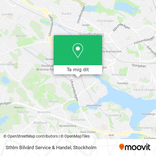 Sthlm Bilvård Service & Handel karta