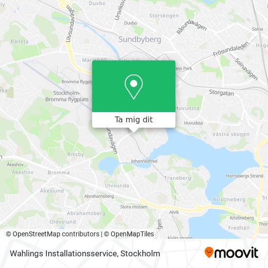 Wahlings Installationsservice karta