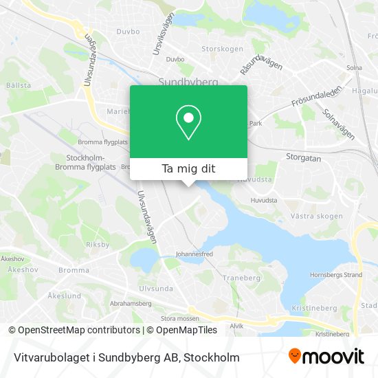 Vitvarubolaget i Sundbyberg AB karta