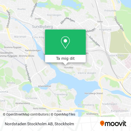 Nordstaden Stockholm AB karta