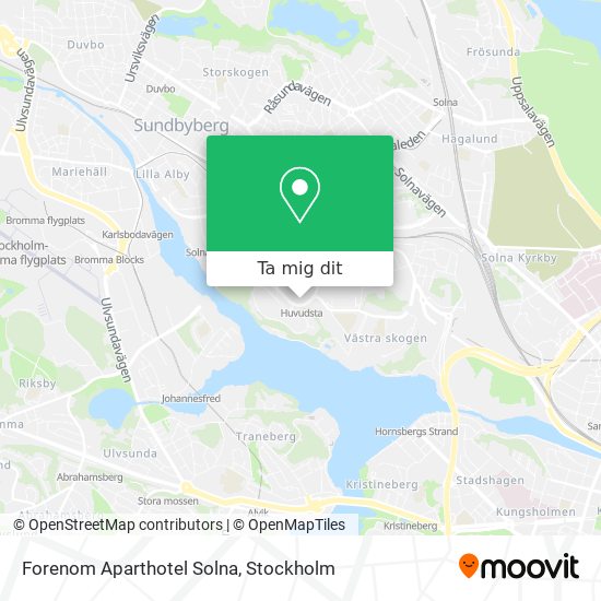 Forenom Aparthotel Solna karta
