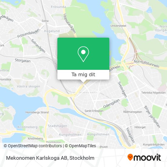 Mekonomen Karlskoga AB karta