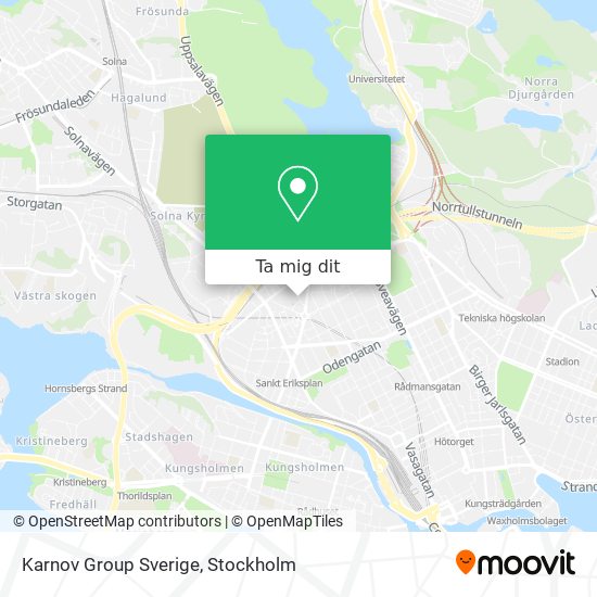 Karnov Group Sverige karta