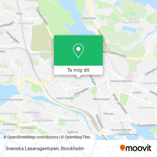 Svenska Laseragenturen karta