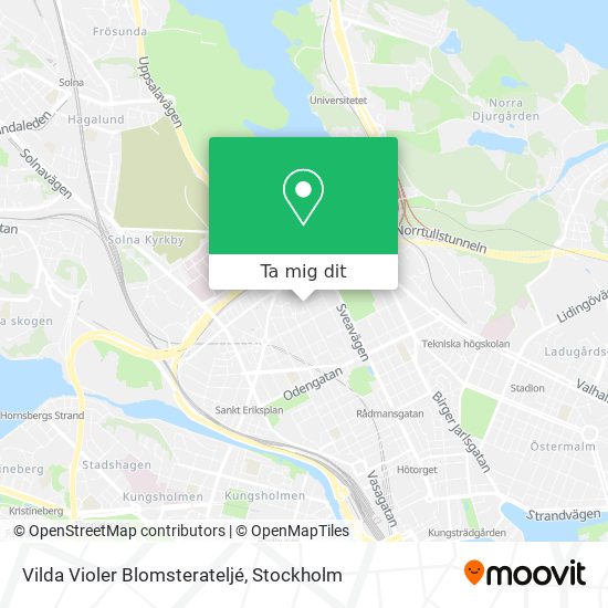 Vilda Violer Blomsterateljé karta