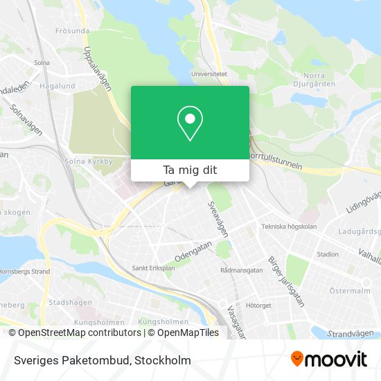 Sveriges Paketombud karta