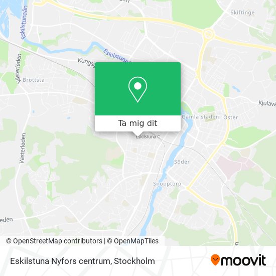 Eskilstuna Nyfors centrum karta