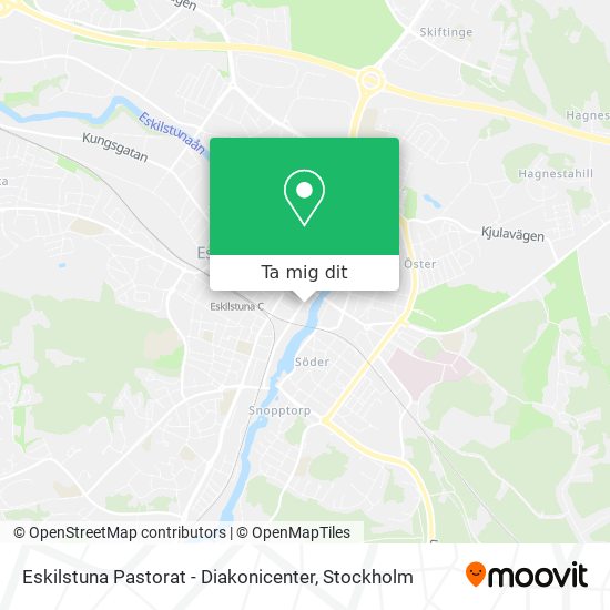 Eskilstuna Pastorat - Diakonicenter karta