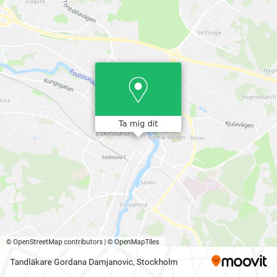 Tandläkare Gordana Damjanovic karta
