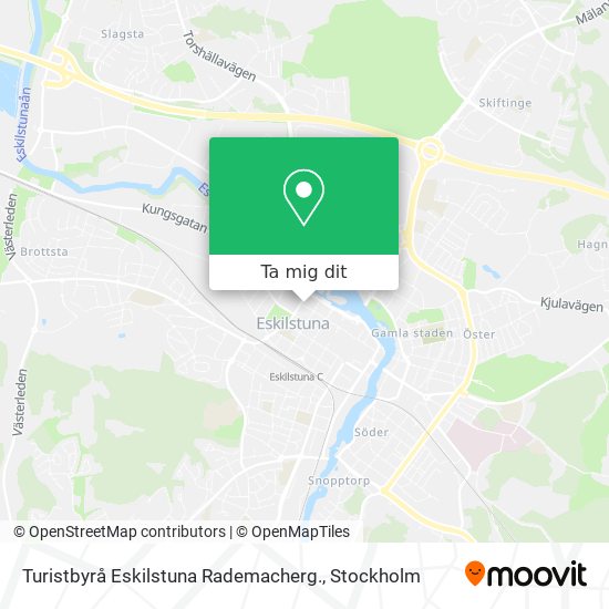 Turistbyrå Eskilstuna Rademacherg. karta