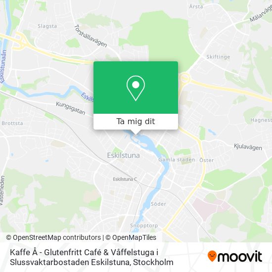 Kaffe Å - Glutenfritt Café & Våffelstuga i Slussvaktarbostaden Eskilstuna karta