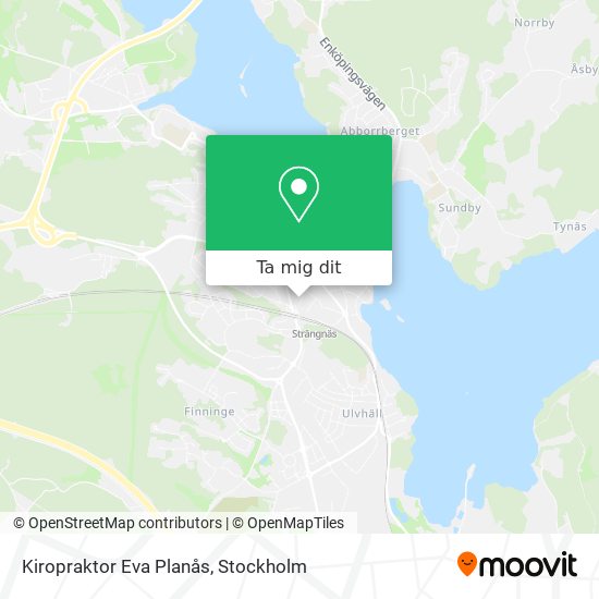 Kiropraktor Eva Planås karta