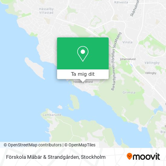 Förskola Måbär & Strandgården karta