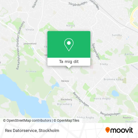 Rex Datorservice karta