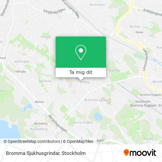 Bromma Sjukhusgrindar karta