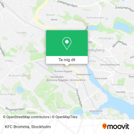 KFC Bromma karta