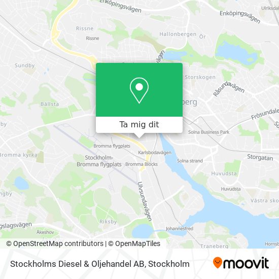 Stockholms Diesel & Oljehandel AB karta