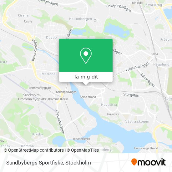Sundbybergs Sportfiske karta