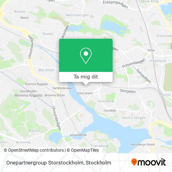 Onepartnergroup Storstockholm karta