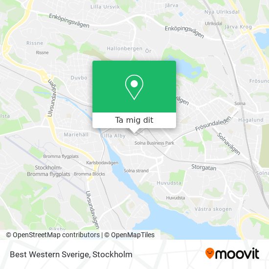 Best Western Sverige karta