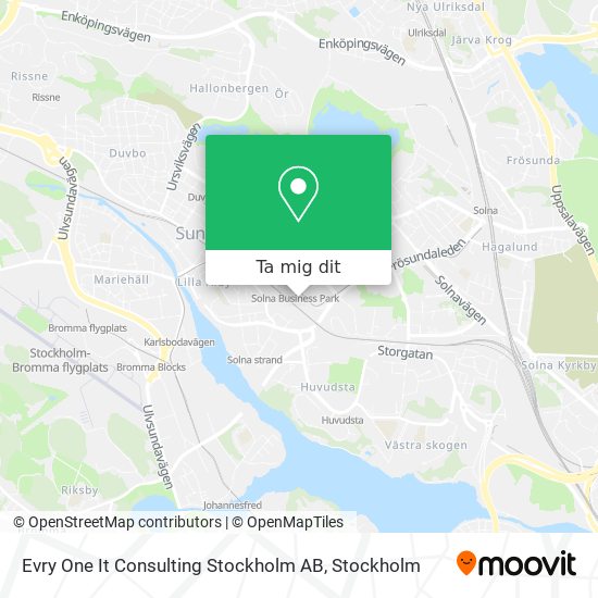 Evry One It Consulting Stockholm AB karta