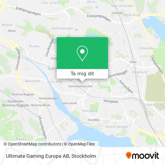 Ultimate Gaming Europe AB karta