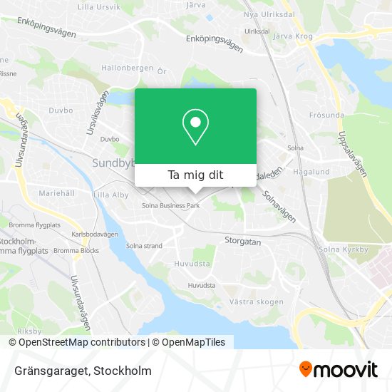 Gränsgaraget karta