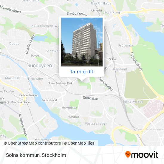 Solna kommun karta