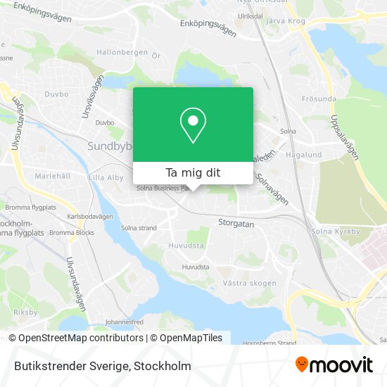 Butikstrender Sverige karta