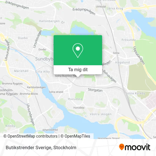 Butikstrender Sverige karta