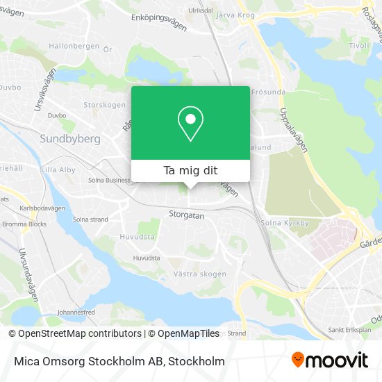 Mica Omsorg Stockholm AB karta