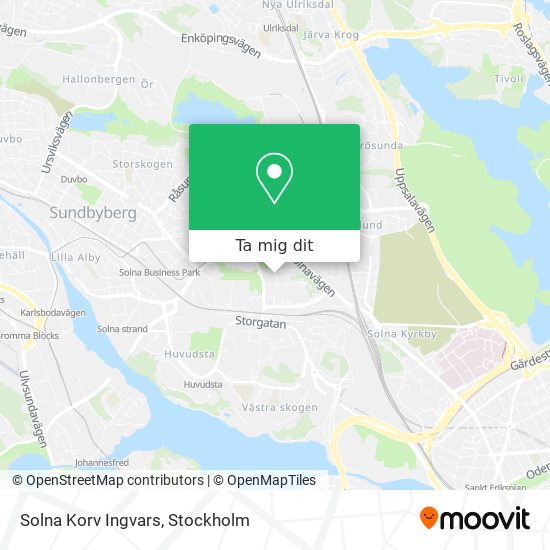 Solna Korv Ingvars karta