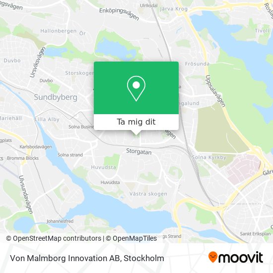 Von Malmborg Innovation AB karta