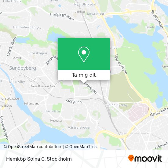 Hemköp Solna C karta