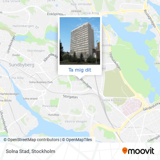 Solna Stad karta