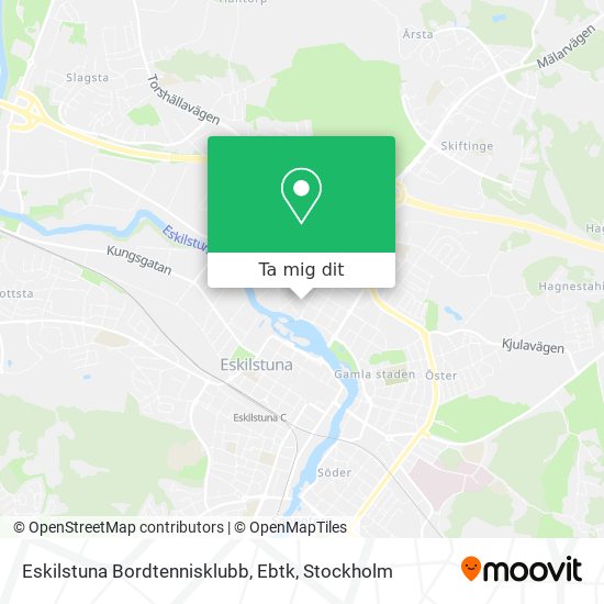 Eskilstuna Bordtennisklubb, Ebtk karta