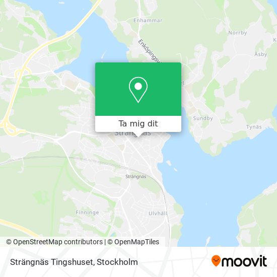 Strängnäs Tingshuset karta