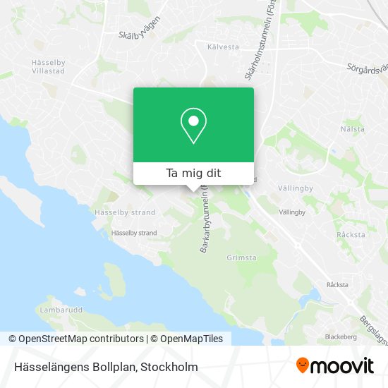 Hässelängens Bollplan karta